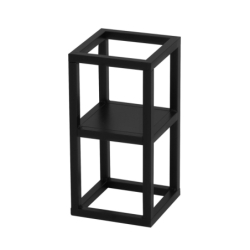 Czarny metalowy kwietnik Coral S 20 cm