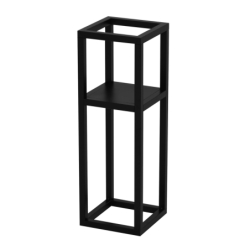 Czarny metalowy kwietnik Coral S 20 cm