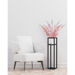 Kwietnik Coral M 60 cm  czarny metalowy stojak na kwiaty